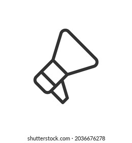 Vector megaphone line icon. Symbol in trendy outline style. Vector illustration isolated on a white background.
