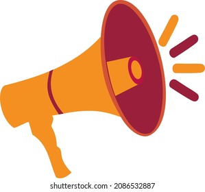 Vector megaphone on white background. Loud Speaker vector illustration. Announcement icon