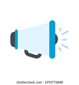vector megaphone. A megaphone that shouts loudly alerts you of special discount news.