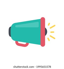 vector megaphone. A megaphone that shouts loudly alerts you of special discount news.