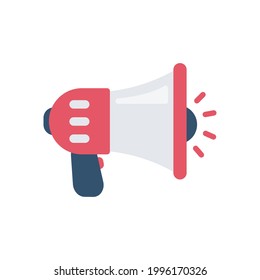 vector megaphone. A megaphone that shouts loudly alerts you of special discount news.