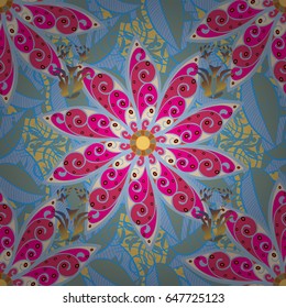 Vector mehndi pattern, set of seamless borders on yellow background. Traditional indian style, ornamental floral elements for henna tattoo, stickers, flash temporary tattoo, mehndi, yoga design.