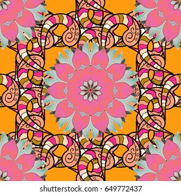 Vector mehndi pattern, set of seamless borders on white background. Traditional indian style, ornamental floral elements for henna tattoo, stickers, flash temporary tattoo, mehndi, yoga design.