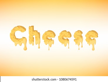 Vector Melted Cheese 3D