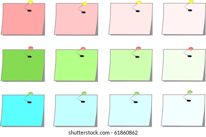 vector memo sheets