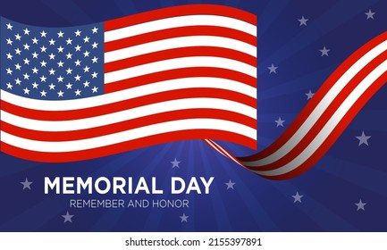 Vector Memorial Day Remember and Honor Background Usa memorial day celebration