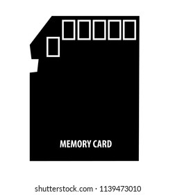 Vector memory card with black background, and can be adjusted as needed