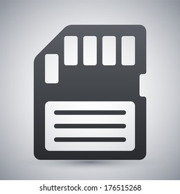 Vector memory card icon