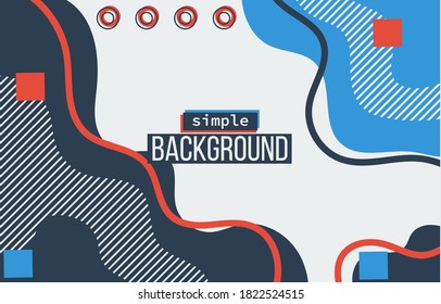 Vector memphis geometric elements and shapes background. Covers for placard, poster, magazine, brochure, flyer or banner design.