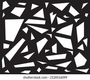 Vector Of Memphis Style Abstract Background With Black and White Color Theme, Perfect To Use For Wallpaper, Background, etc