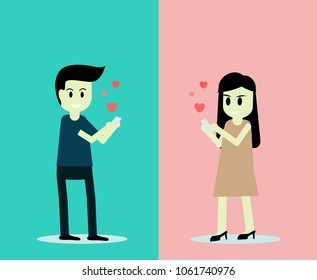 vector of Men love women