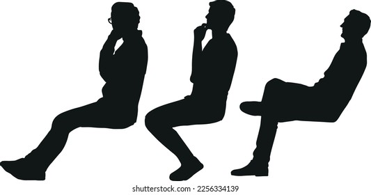 VECTOR MEN SITTING SIMPLE