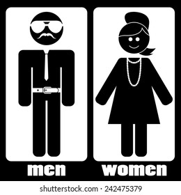 Vector men women