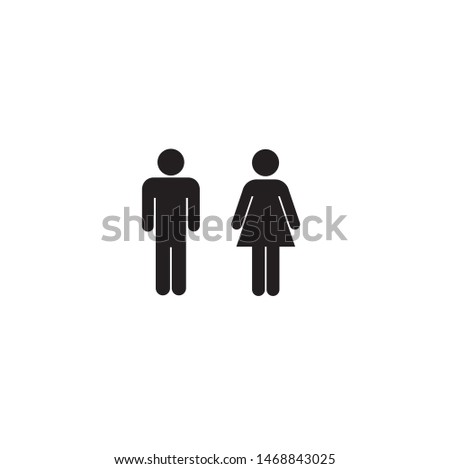 vector of men and women, simple design men and women, human vector, silhouette men and women