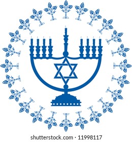 Vector Menorah