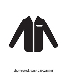 Vector men's clothes icon or jacket symbol