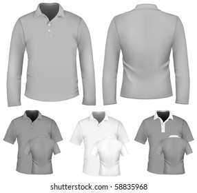 Download Long Sleeve Polo Template Hd Stock Images Shutterstock