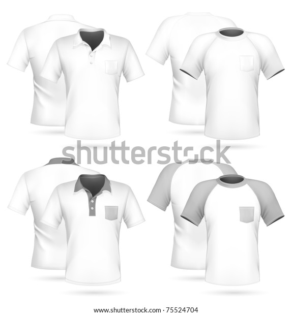 Vector Mens Polo Shirt Tshirt Design Stock Vector (Royalty Free) 75524704