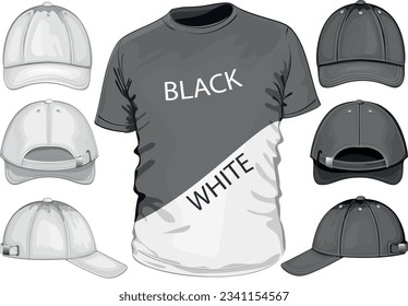 Vector. Men's polo-shirt design template.