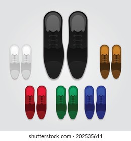 Vector men's shoes