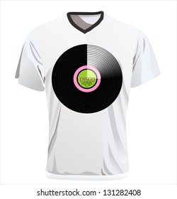 Vector. Men's t-shirt design template