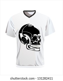 Vector. Men's t-shirt design template