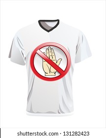 Vector. Men's t-shirt design template