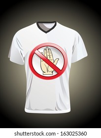 Vector. Men's t-shirt design template
