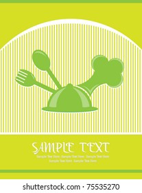 vector menu card