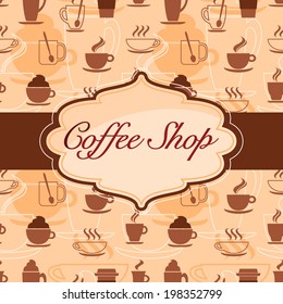 Vector menu design for coffeehouse, restaurant  and cafe