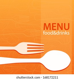 Vector menu design template for your design