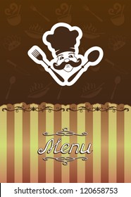 Vector. Menu illustration for restaurant, cafe.