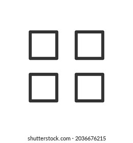Vector menu line icon. Symbol in trendy outline style. Vector illustration isolated on a white background. 