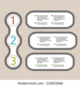 Vector menu navigation - offer template