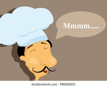 Vector menu pattern with chef