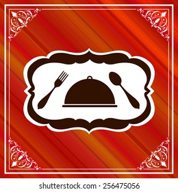 Vector menu restaurant for background. Menu or label for restaurant.