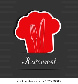 Vector menu restaurant card