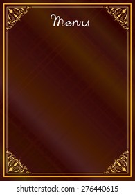 Vector menu resteaurant for background. Menu or label for restaurant.