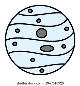 Diseño de iconos de esquema de mercurio del vector
