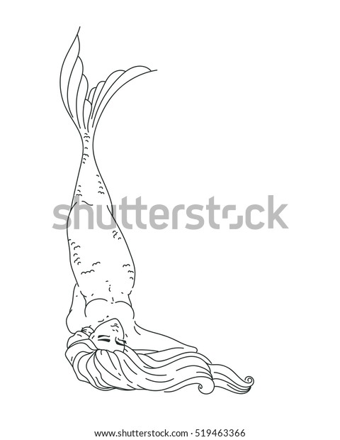 Free Free 122 Mermaid Laying Down Svg SVG PNG EPS DXF File