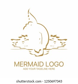 vector of mermaid logo