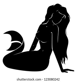 Vector Mermaid Silhouette