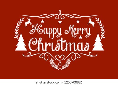 vector of merry chistmas