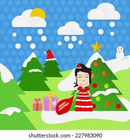 Vector Merry christmas