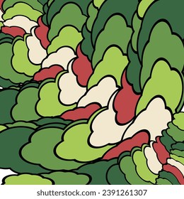 vector Merry Christmas Abstract Background Flat Design