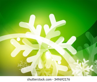 Vector Feliz Navidad fondo abstracto, copos de nieve en el aire. Fondo de color para el mensaje