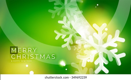 Vector Merry Christmas abstract background, snowflakes in the air. Color background for your message
