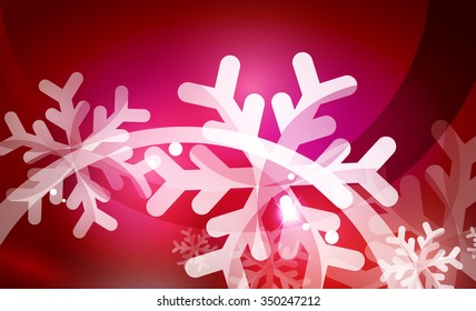 Vector Merry Christmas abstract background, snowflakes in the air. Color background for your message