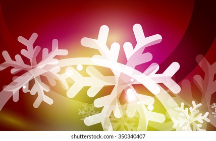Vector Merry Christmas abstract background, snowflakes in the air. Color background for your message