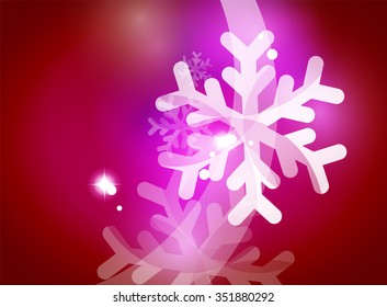 Vector Merry Christmas abstract background, snowflakes in the air. Color background for your message